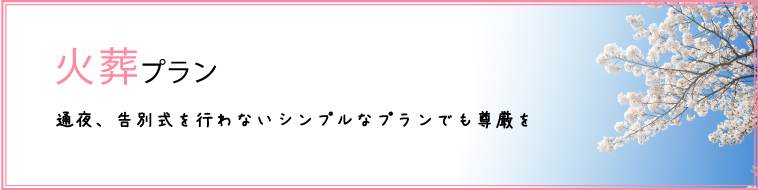火葬プラン