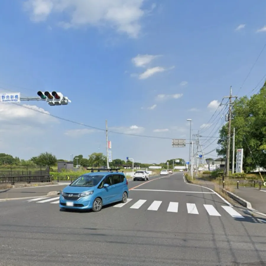 行田市斎場の駐車場への入り方1