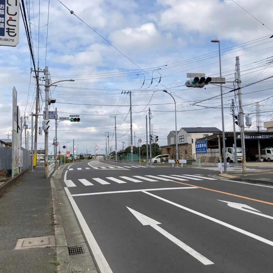 馬込斎場の駐車場への入り方1