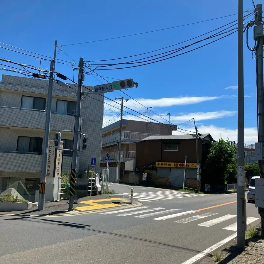 西寺尾会堂の駐車場への入り方1