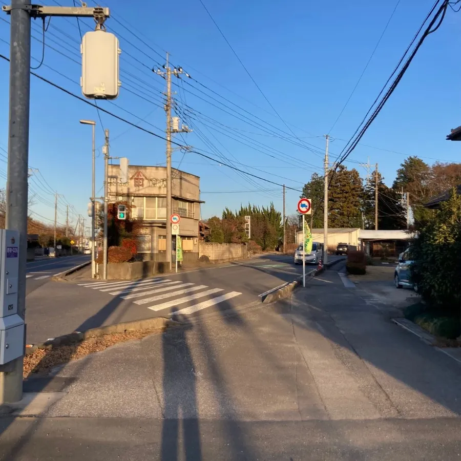 野田市斎場の駐車場への入り方1