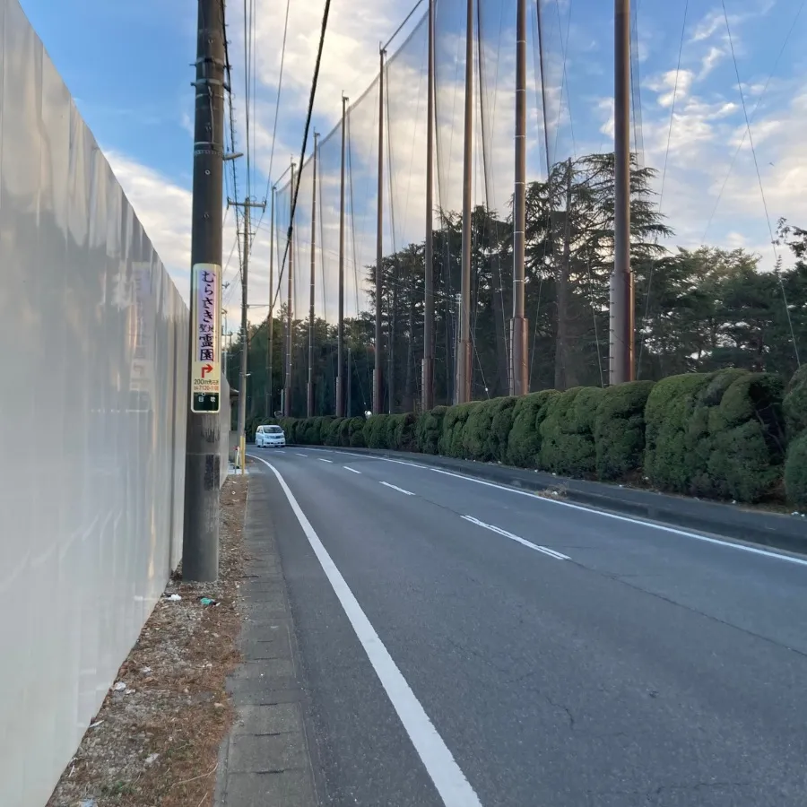 野田市斎場の駐車場への入り方3