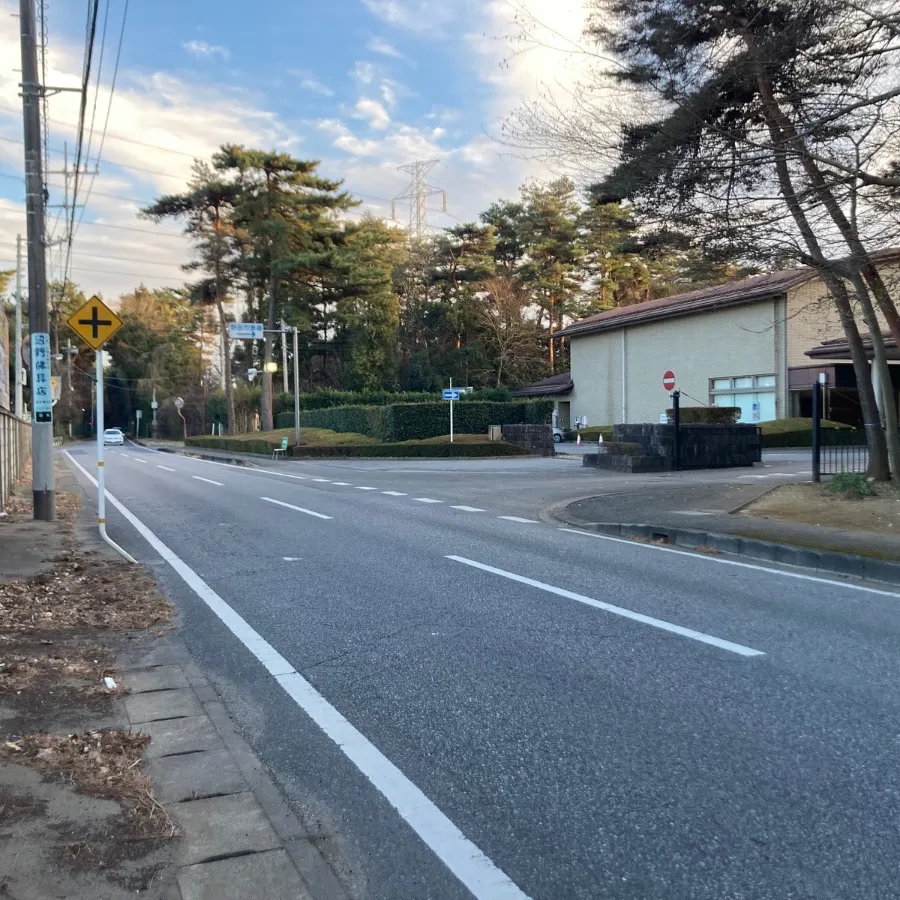 野田市斎場の駐車場への入り方5