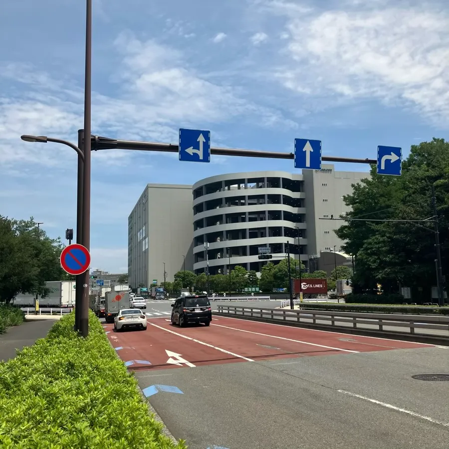 臨海斎場の駐車場への入り方3