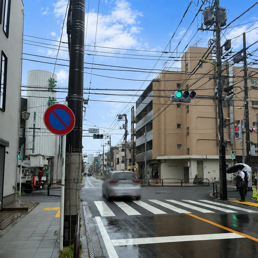 森巖寺開山堂の駐車場への入り方2
