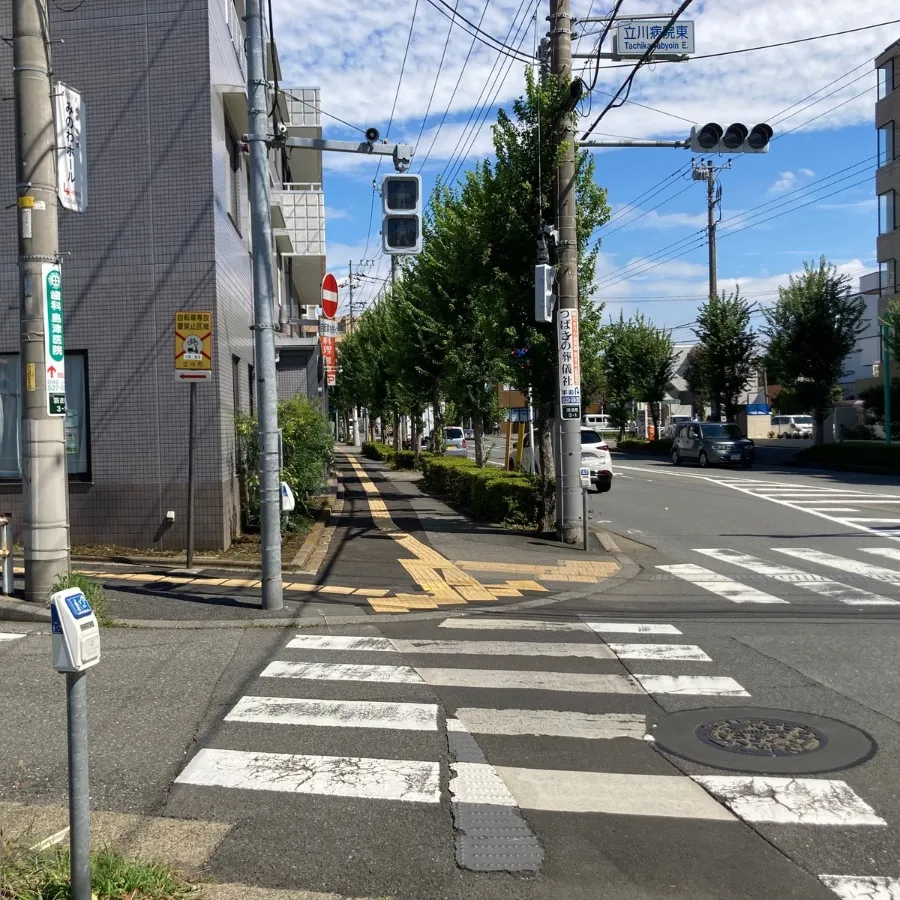 バス停留所から立川市斎場までの歩き方2