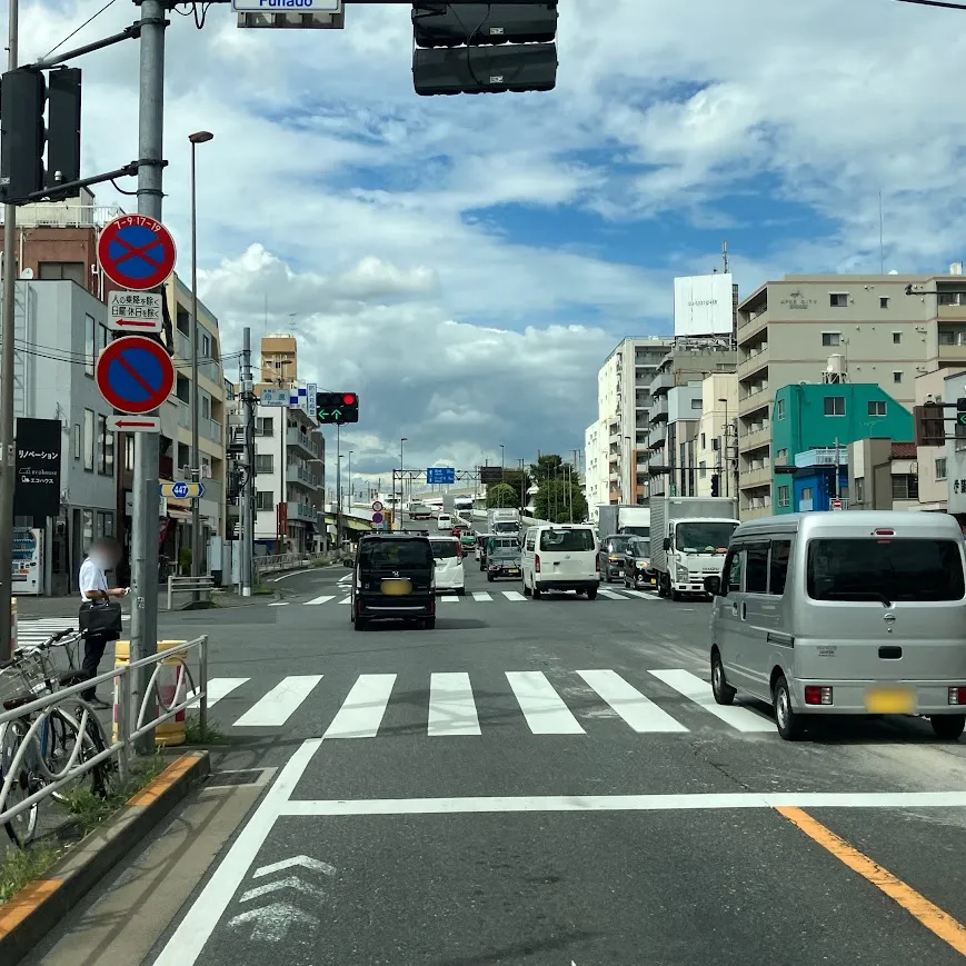 戸田葬祭場の駐車場への入り方2