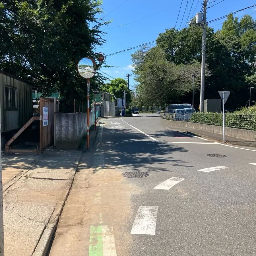 所沢市斎場の駐車場への入り方3