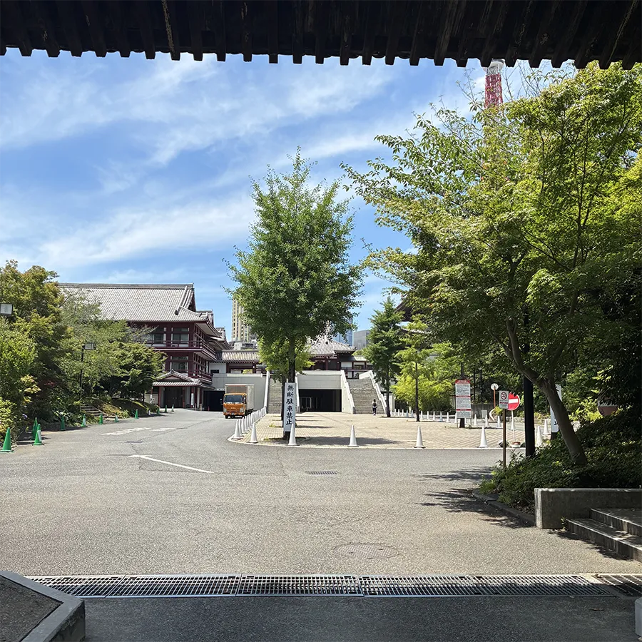 増上寺の駐車場への入り方3