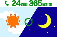 24時間365日