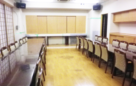 清岸寺会館会葬者控室