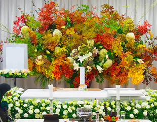 秋の花祭壇３