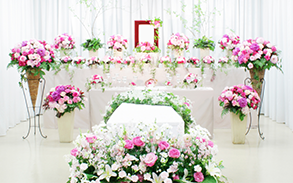 家族葬プランの祭壇イメージ