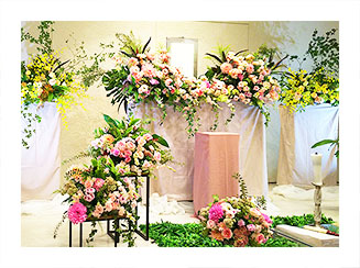 オーダーメイドの花祭壇