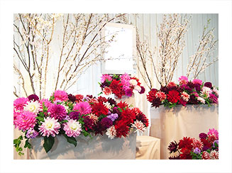 オーダーメイドの花祭壇