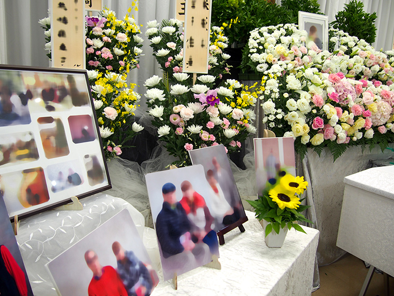 代々幡斎場で葬儀を行ったお客様の祭壇写真03