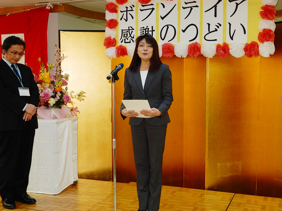 池上長寿園特別養護老人ホーム大森から感謝状を贈呈