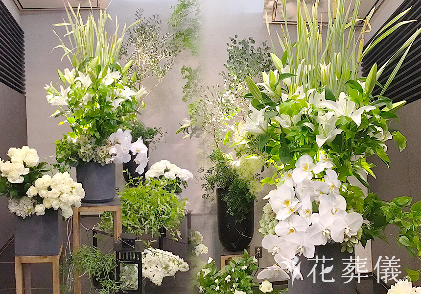 愛する母への花祭壇