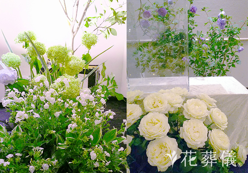 オリジナリティ祭壇の花祭壇