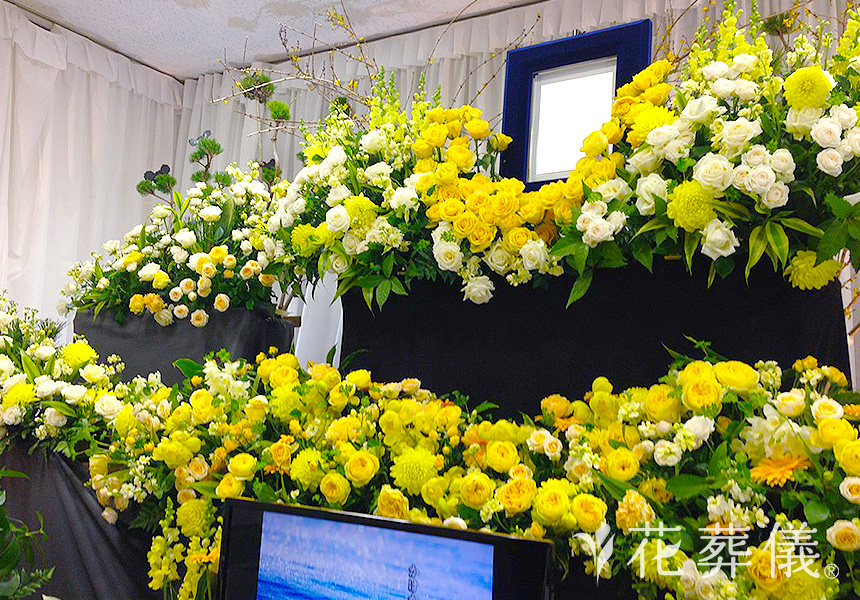 プーさんの花祭壇