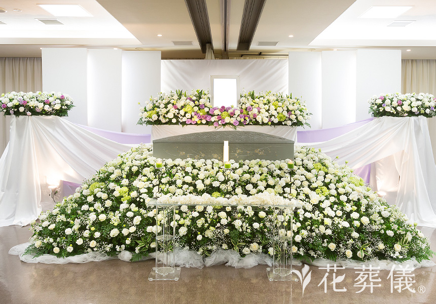 flower wayの花祭壇