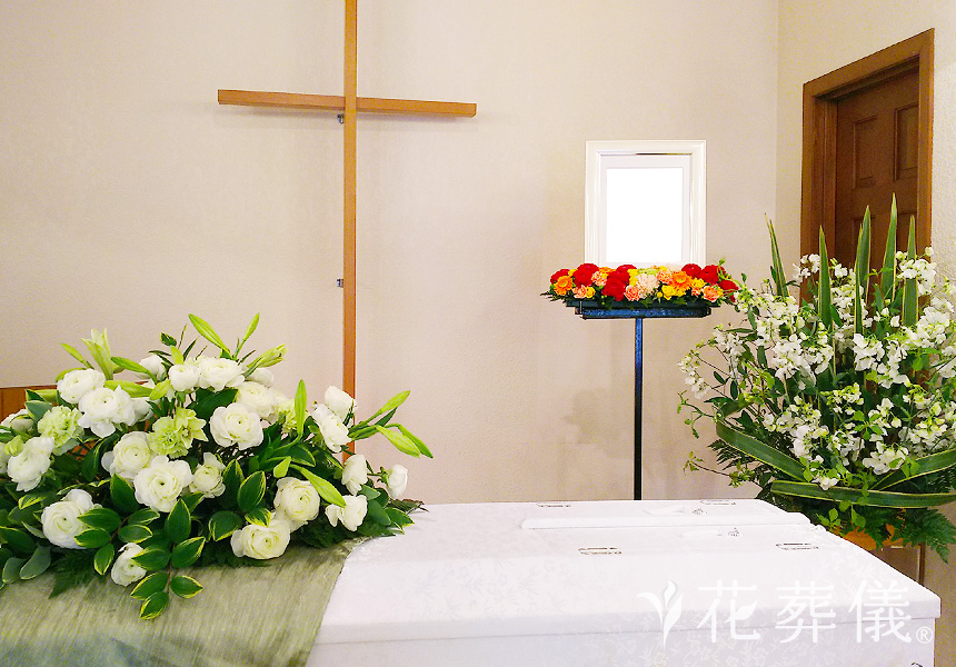 可憐の花祭壇