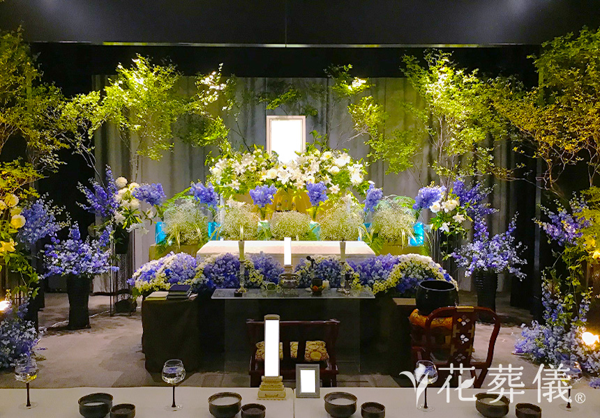 海釣り人生の花祭壇