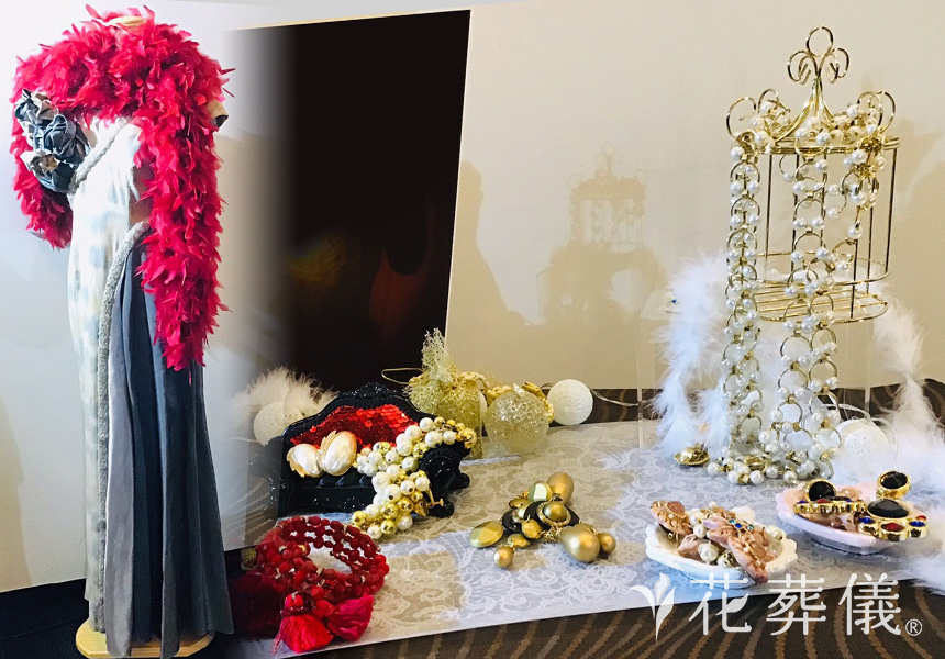 シャンソン歌手の花祭壇