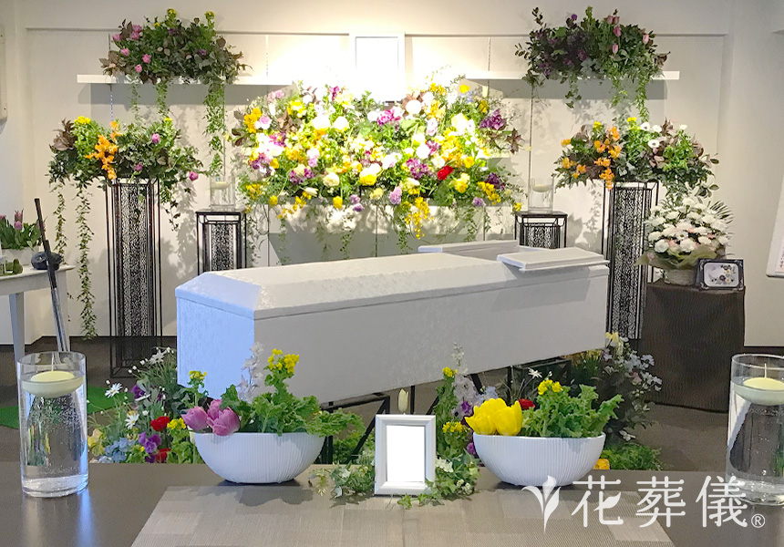 ドラマチックな時間を。の花祭壇