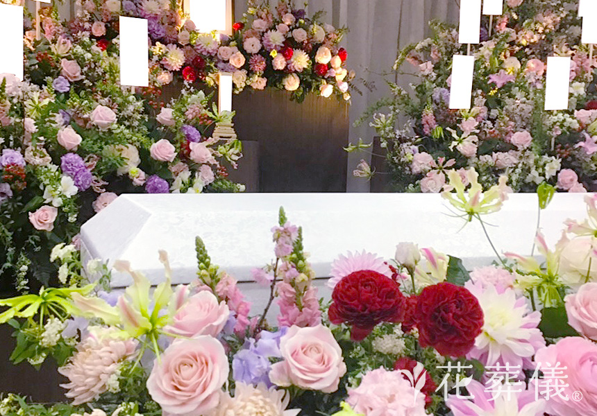 鏡花水月の花祭壇