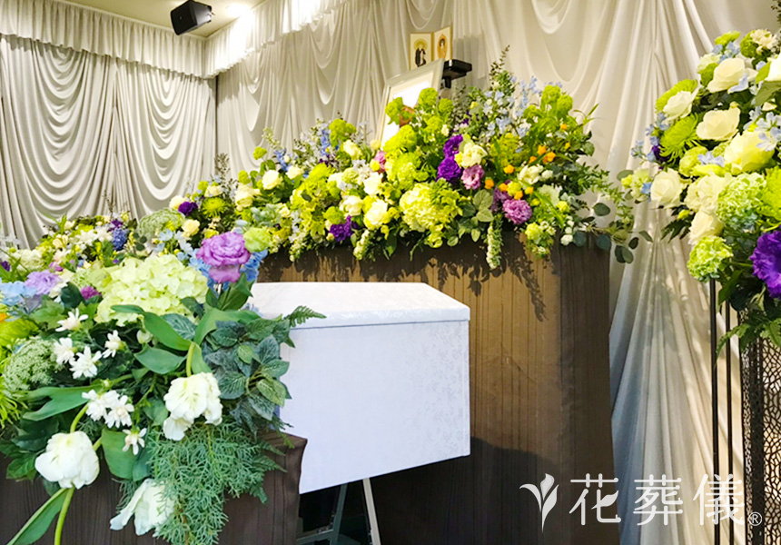 天馬行空の花祭壇