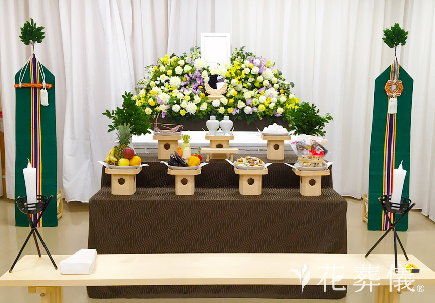 おかえりの花祭壇