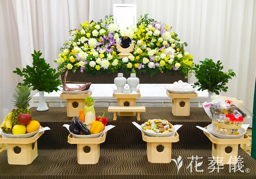 おかえりの花祭壇