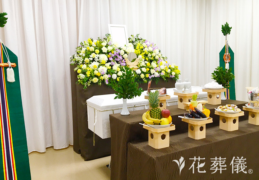 おかえりの花祭壇