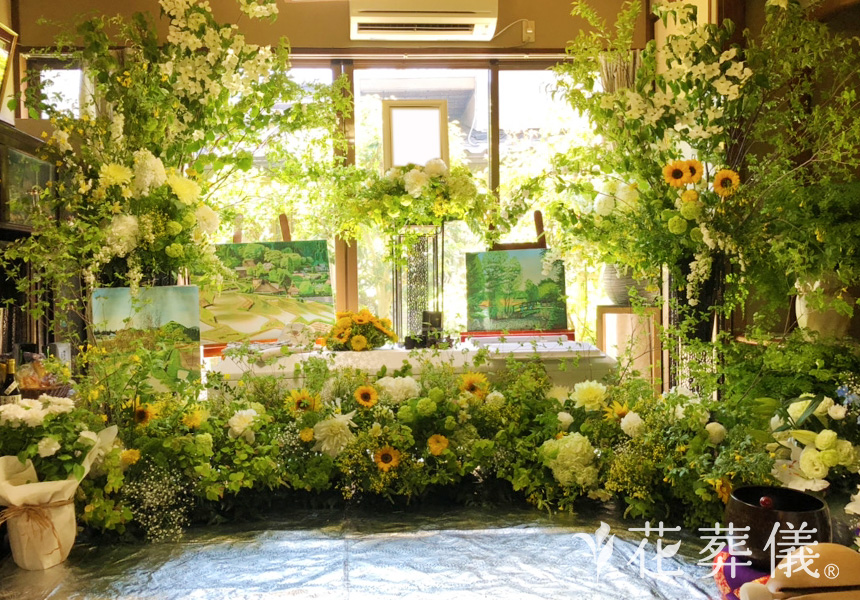 万緑の花祭壇