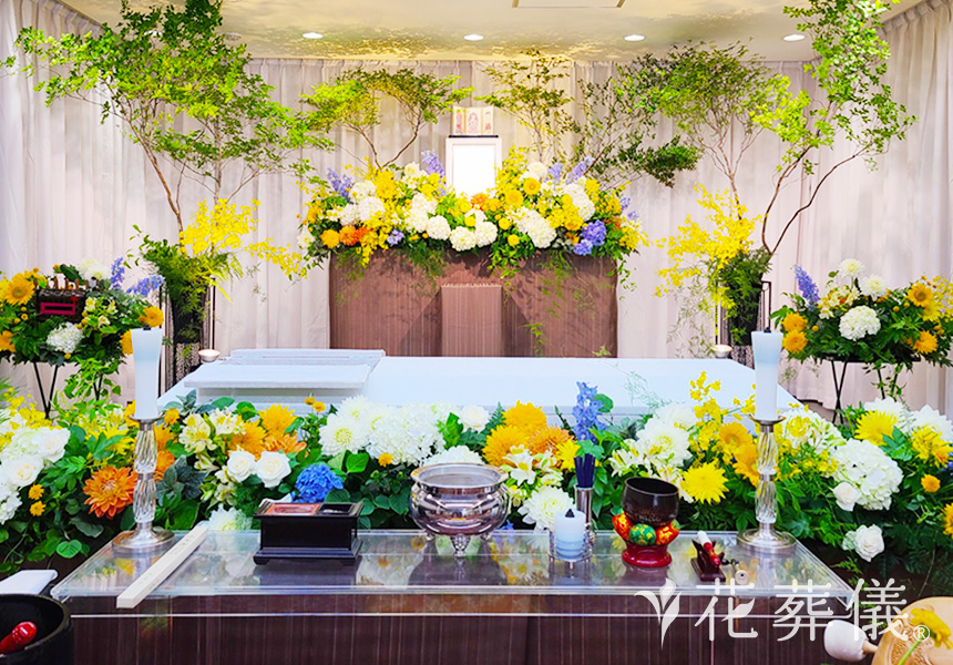 陽だまりの花祭壇