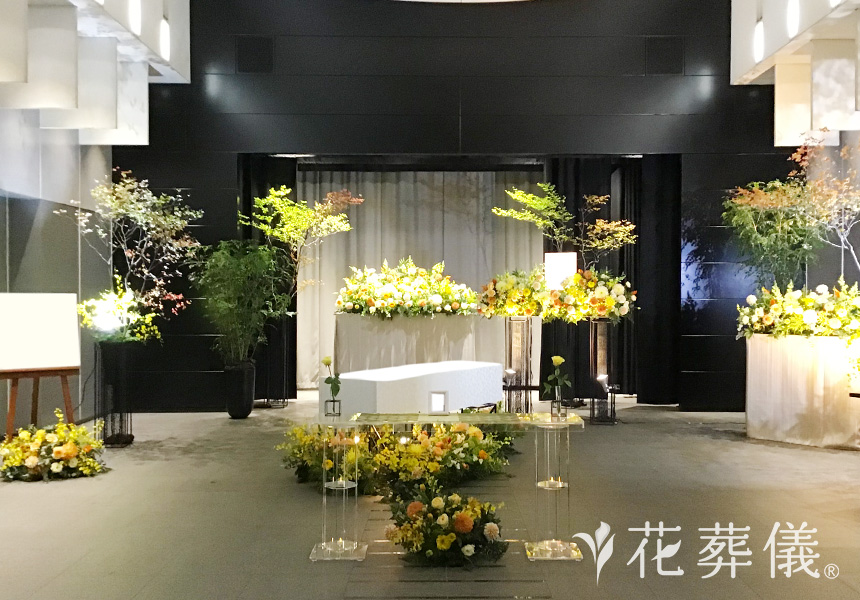 秋園の花祭壇
