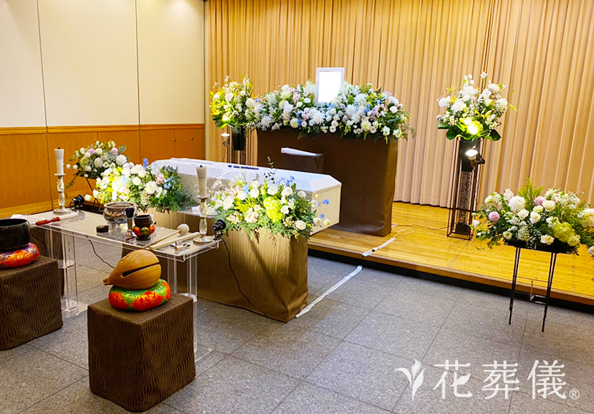 父の優しさの花祭壇