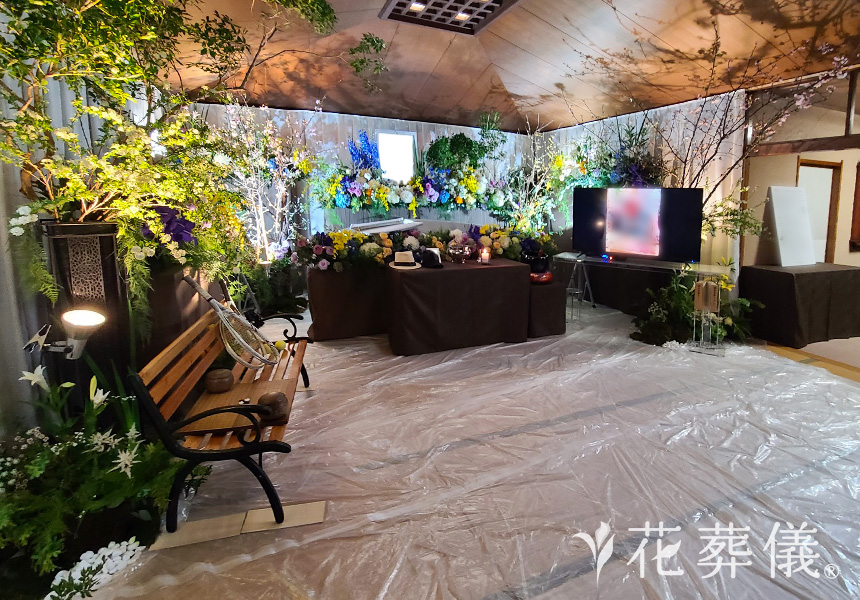 星月夜の花祭壇
