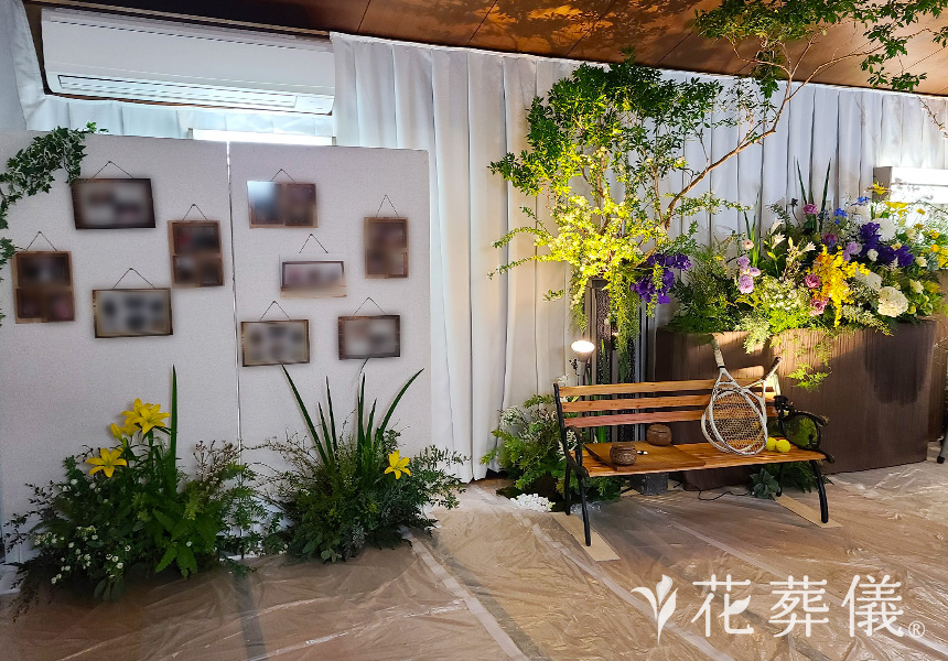 星月夜の花祭壇