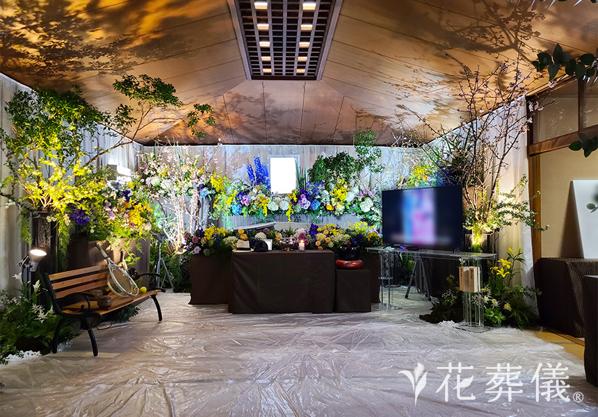 星月夜の花祭壇