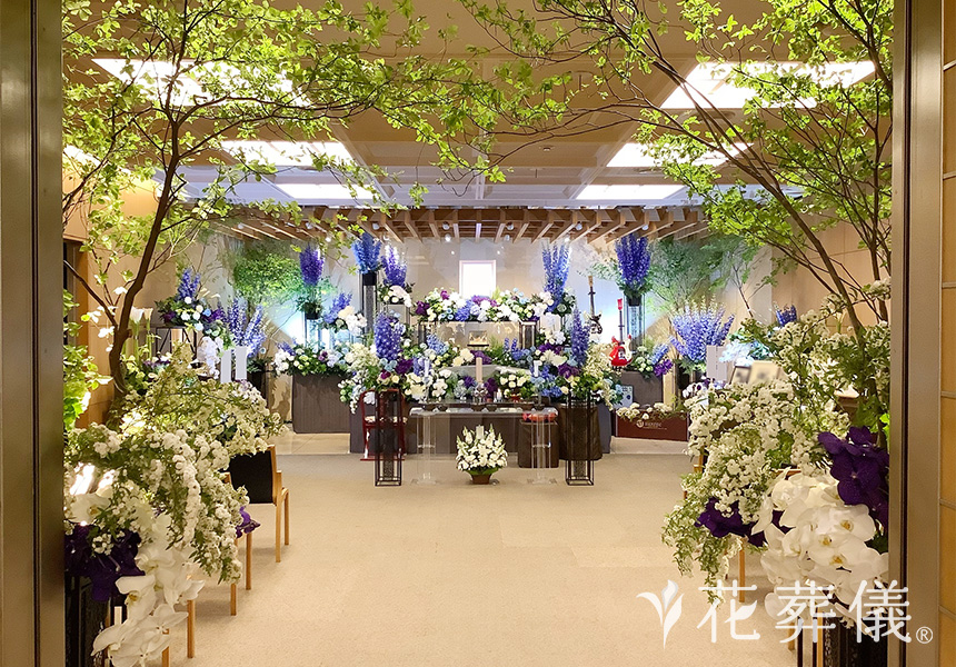 青嵐の花祭壇