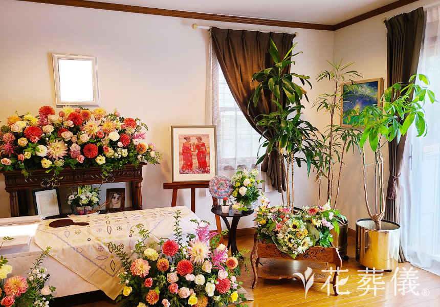 想いのままにの花祭壇