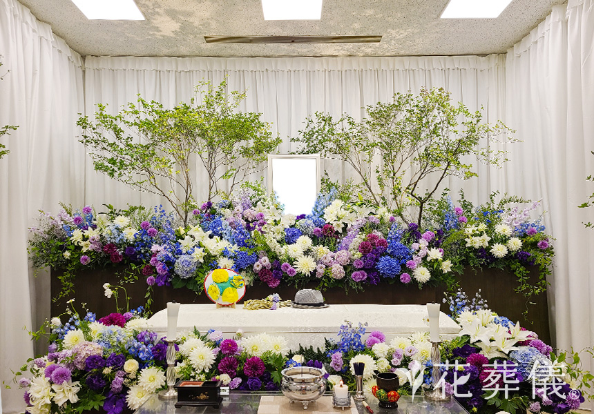 海への花祭壇