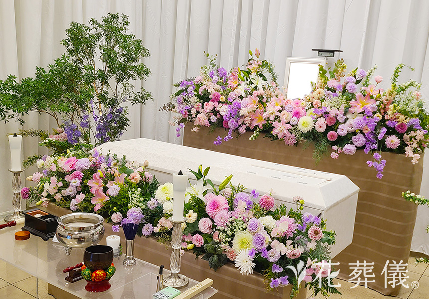 過ごした日々の花祭壇