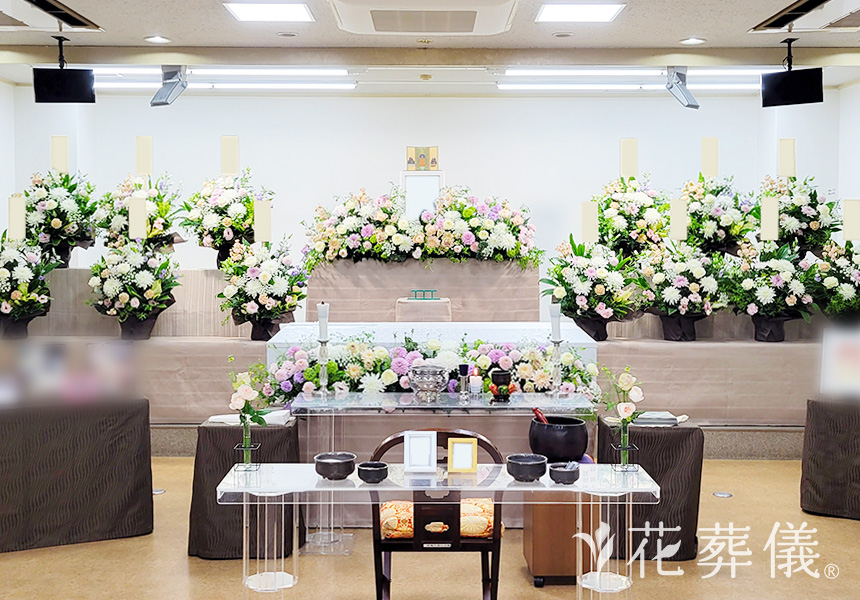 母の日の花祭壇