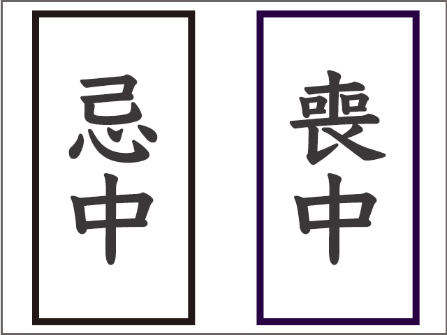 喪中と忌中との違い