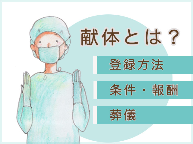 献体とは？登録方法、条件、報酬、葬儀のタイミングを解説