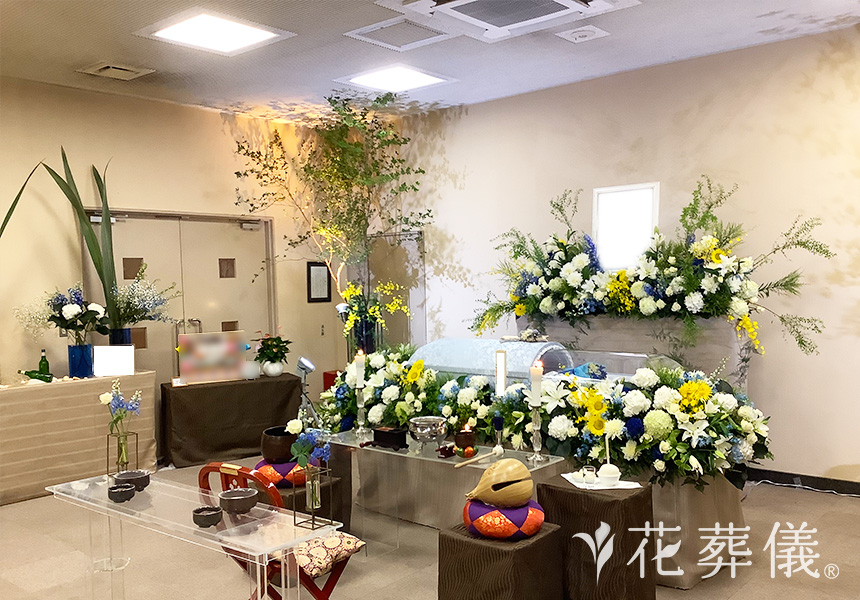海街diaryの花祭壇