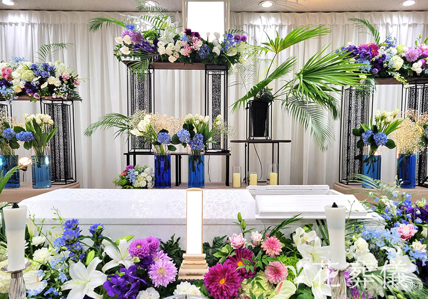 常夏の花祭壇